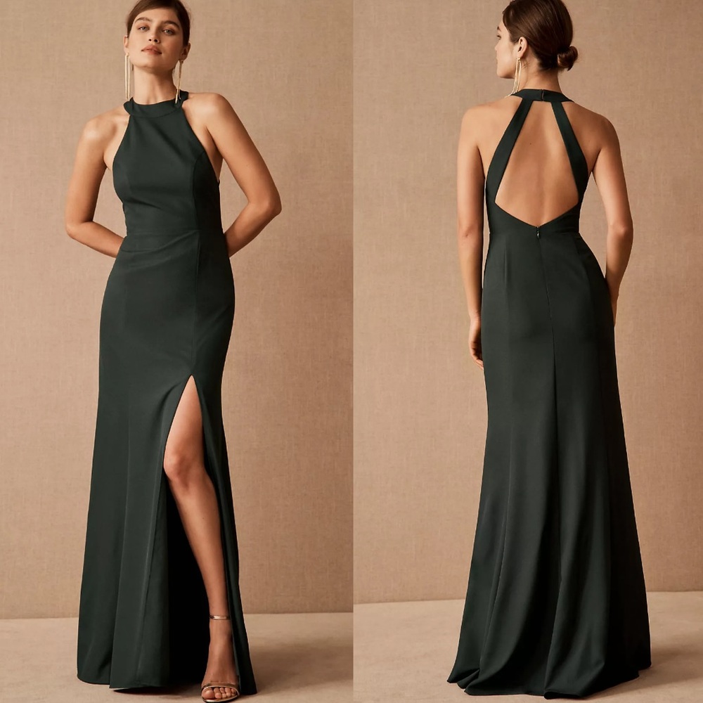 ✨ BHLDN Serephina Crepe Maxi Dress in Forest ✨